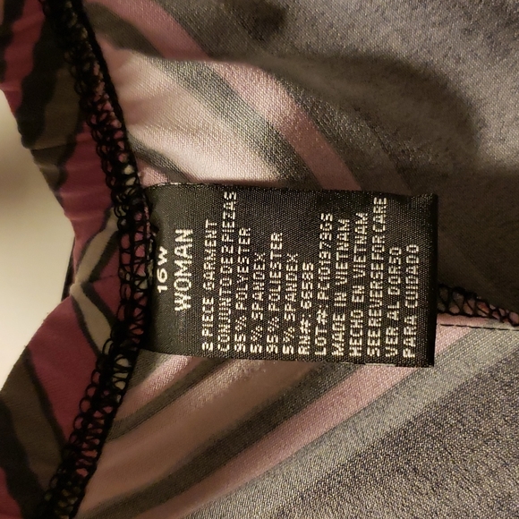 Blouse skirt set,scallop sleeve, faux belt cowl neck, below knee elastic skirt - Picture 4 of 4